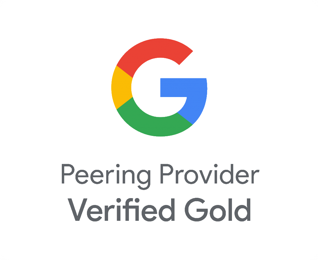 Verified Peering Provider の Gold 認定バッジ